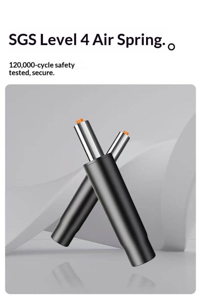 SGS Level 4 Air Spring Ergonomic Office Chair Component - 120000-Cycle Safety Tested for Corporate Bulk Purchase