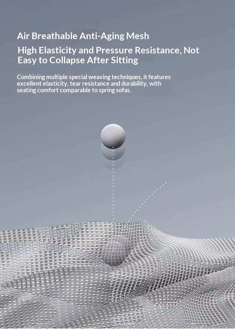 Air Breathable Anti-Aging Mesh Ergonomic Office Chair - High Elasticity Pressure Resistance for Corporate Long-Sitting