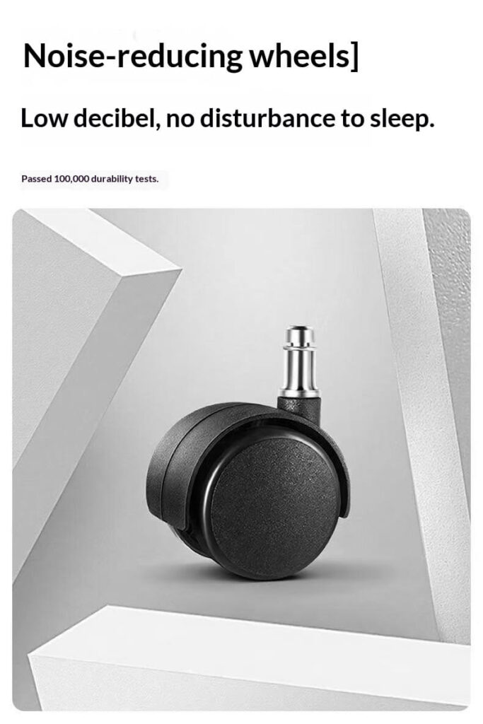 Noise-Reducing Wheels Ergonomic Office Chair - Low Decibel 100000-Durability Tested for Corporate Workspaces