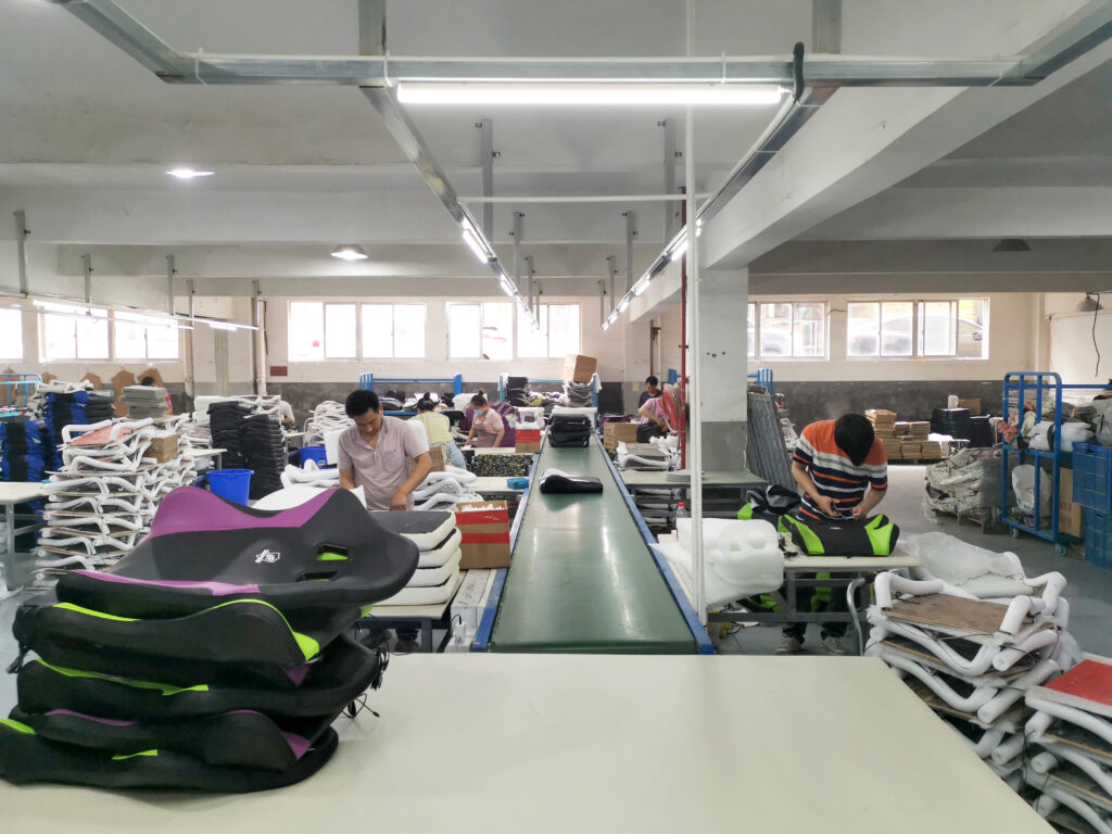 Office Chair Production Workshop - Bulk Assembly Line for Corporate Large-Quantity Procurement