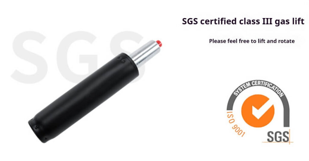 SGS Certified Class III Gas Lift Ergonomic Office Chair - Safe Height Adjustment for Corporate Teams