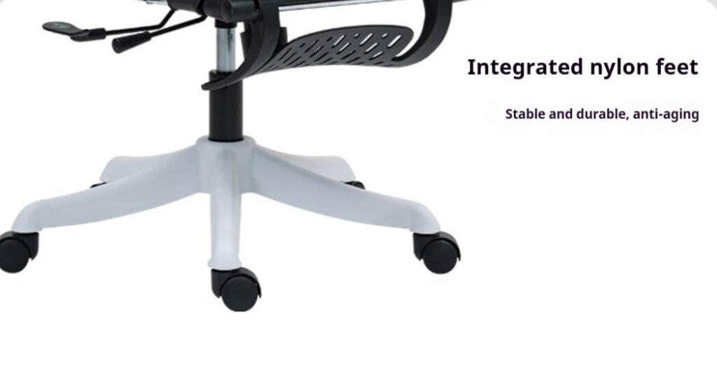 Integrated Nylon Feet Ergonomic Office Chair - Stable Durable for Corporate High-Frequency Use