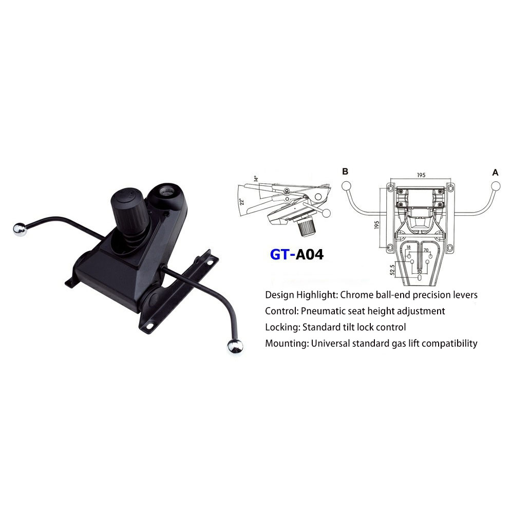 OEM/Custom Office Chair Tilt Mechanisms | Precision CNC Mapped Control Chassis Platforms - 图片 4