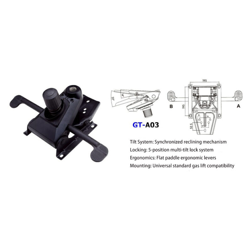 OEM/Custom Office Chair Tilt Mechanisms | Precision CNC Mapped Control Chassis Platforms