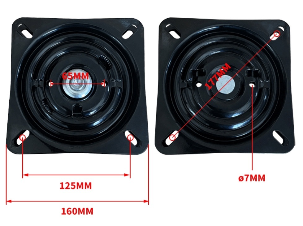 OEM Heavy-Duty Memory Swivel Console | Auto-Return Kinetic Adapter for Commercial Seating - 图片 12
