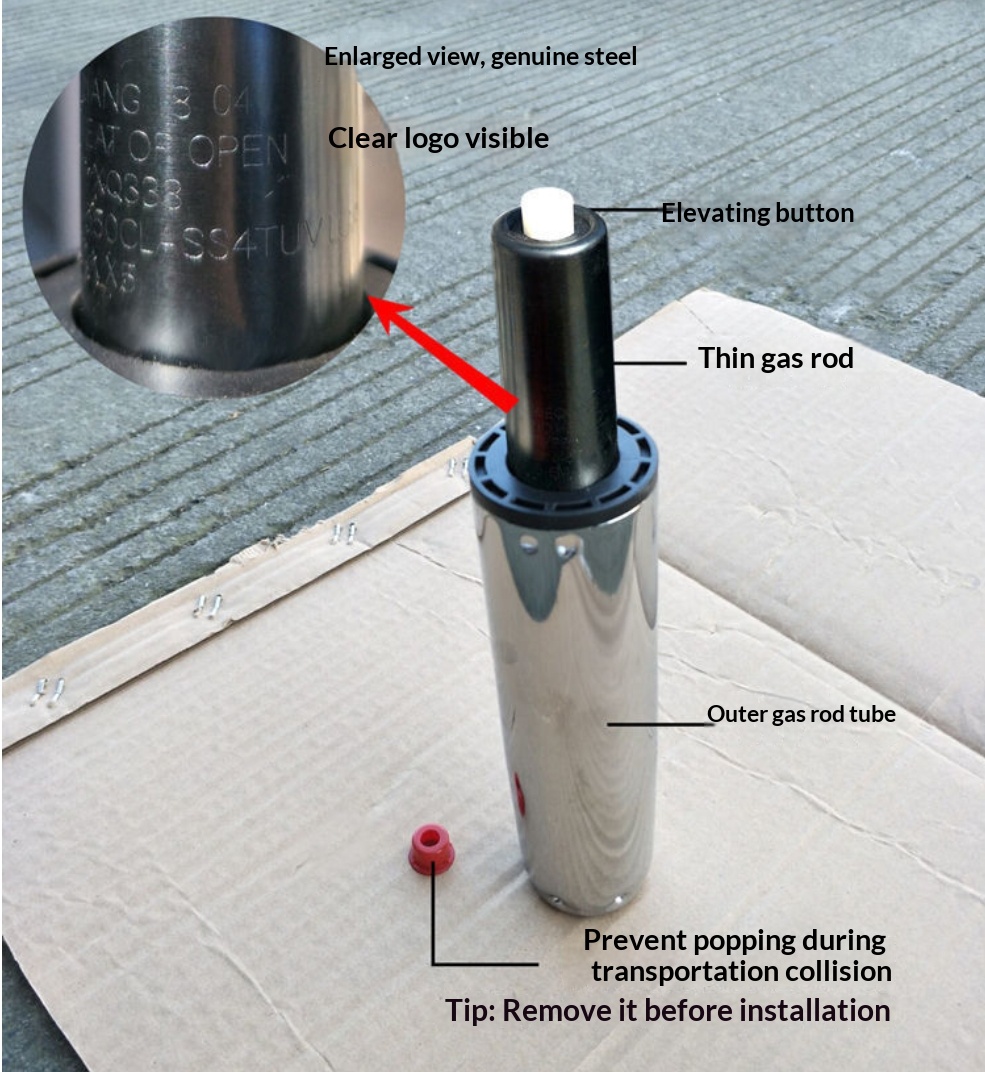 OEM Class-4 Pneumatic Lifting Column | TUV-Certified Gas Spring System for Commercial Seating - 图片 4
